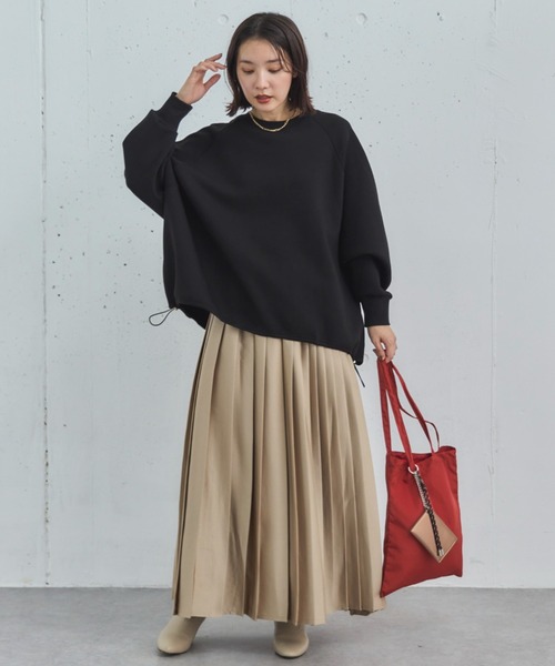 Doux archives（ドゥアルシーヴ）の「ランダムプリーツスカート（スカート・レディース・ネイビー/ベージュ/アイボリー・FREE）」の14枚目の写真