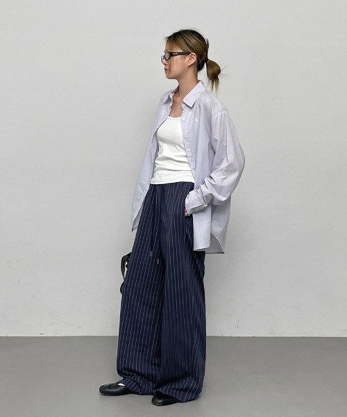 ☆韓国の人気☆【RIBBONBIT】☆Miia Layerd Pants☆パン.ツ☆ RISA監修・新サイズ追加・全骨格美人見え】2タックワイドパンツ