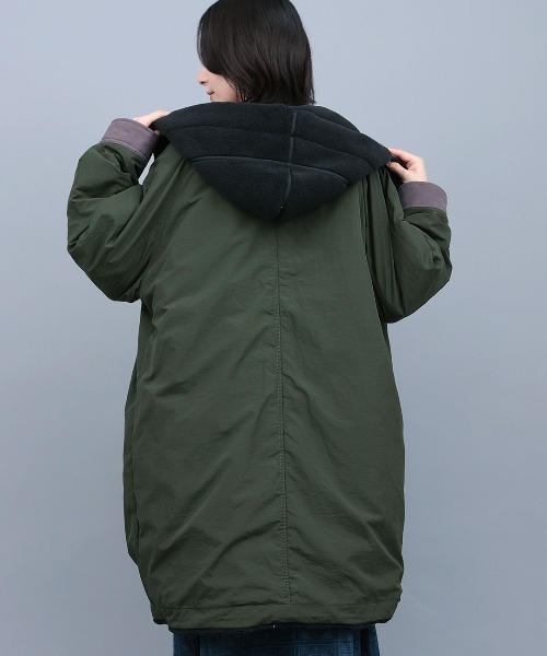 チチカカ（チチカカ）の「ボア×キルトリバーシブルコート（モッズコート・レディース・アイボリー/グレー/ブラック・FREE）」の22枚目の写真