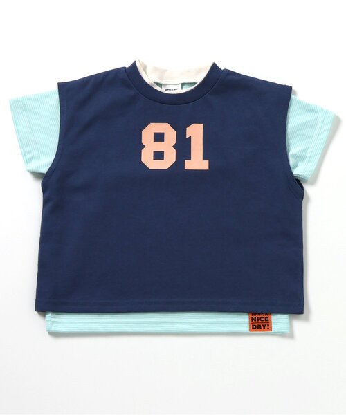 BREEZE(ブリーズ)の「【WEB限定/2Pセット】ボーダー半袖Tシャツ_ジュニア対応(Tシャツ/カットソー・キッズ・オフホワイト/ネイビー/レッド・110/100/90/80/140/130/120)」の18枚目の写真