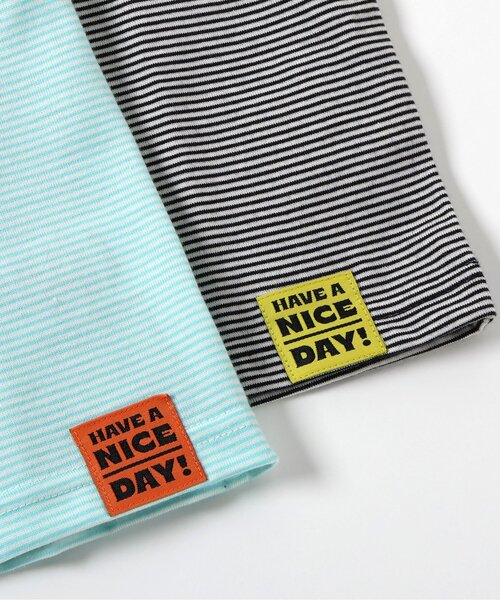 BREEZE(ブリーズ)の「【WEB限定/2Pセット】ボーダー半袖Tシャツ_ジュニア対応(Tシャツ/カットソー・キッズ・オフホワイト/ネイビー/レッド・110/100/90/80/140/130/120)」の20枚目の写真