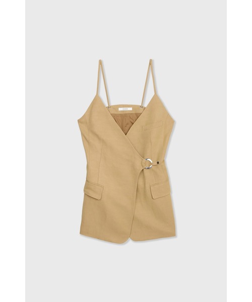 CINOH(チノ)の「LINEN GILET(ベスト・レディース・ベージュ/グレー・36/38)」の4枚目の写真