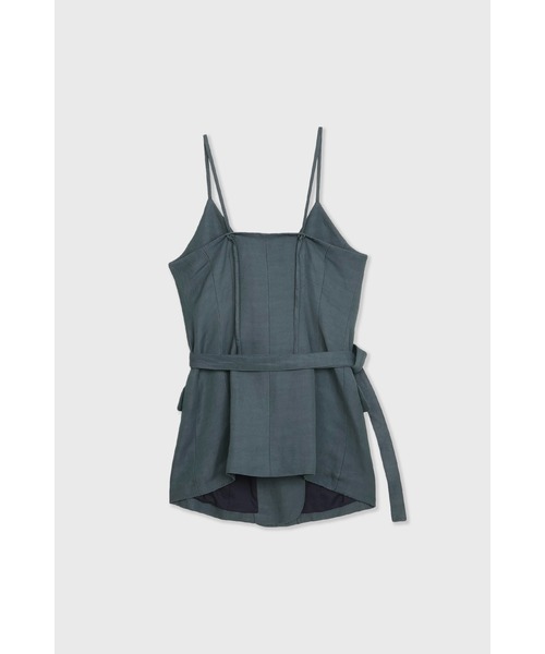 CINOH(チノ)の「LINEN GILET(ベスト・レディース・ベージュ/グレー・36/38)」の9枚目の写真