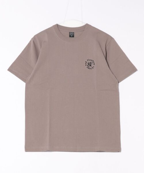 B'day(ビーデイ)の「ヘヴィウェイト天竺 ワンポイント刺繍 半袖 クルーネック コットン100%(Tシャツ/カットソー・メンズ・ブラック/ホワイト/グレイッシュベージュ・LARGE/MEDIUM)」の3枚目の写真