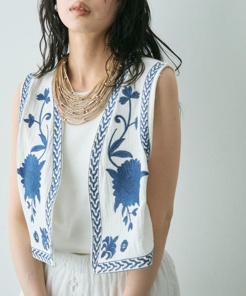nelia wears ༶ 花柄刺繍ドレス×リボンヘアクリップ୨୧ nelia wears ༶ 花柄刺繍ドレス×リボンヘアクリップ୨୧