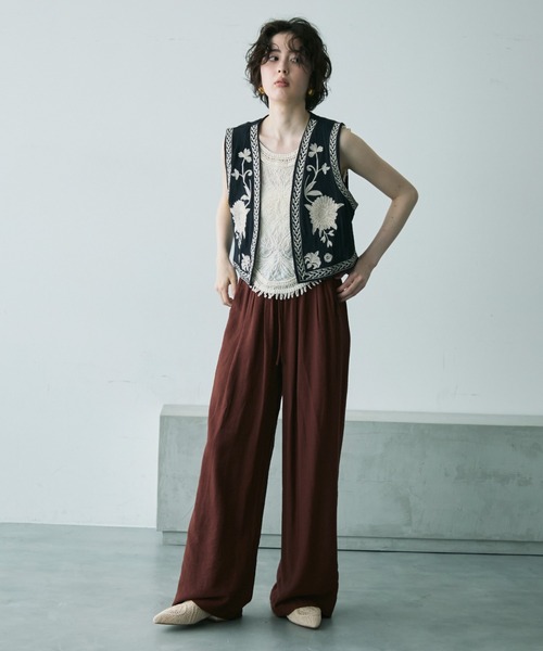 nelia wears ༶ 花柄刺繍ドレス×リボンヘアクリップ୨୧ nelia wears ༶ 花柄刺繍ドレス×リボンヘアクリップ୨୧
