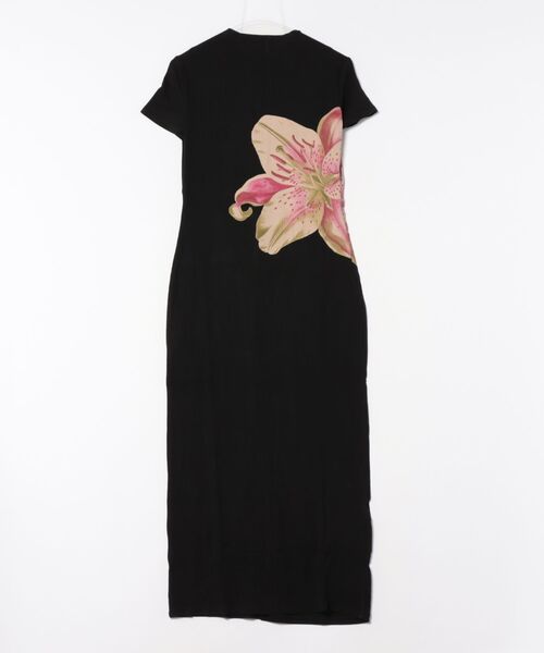 Desigual（デシグアル）の「オーキッドプリントモックネックドレス 結婚式 二次会 フォーマル（ワンピース・レディース・ブラック・S/M/L/XL/XS）」の2枚目の写真