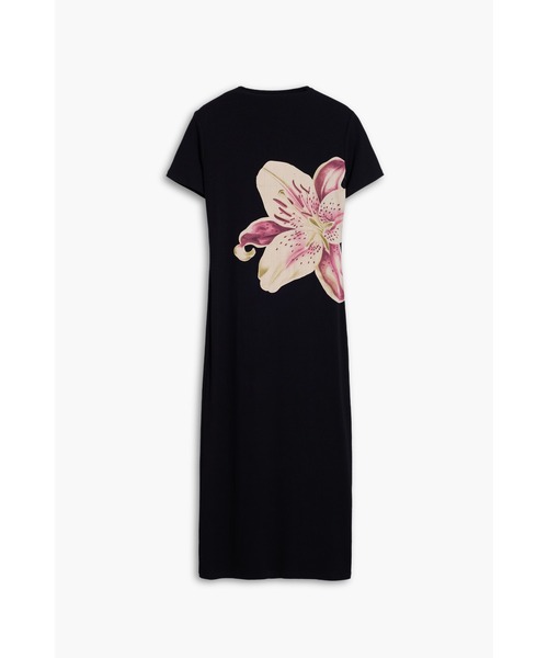 Desigual（デシグアル）の「オーキッドプリントモックネックドレス 結婚式 二次会 フォーマル（ワンピース・レディース・ブラック・S/M/L/XL/XS）」の7枚目の写真