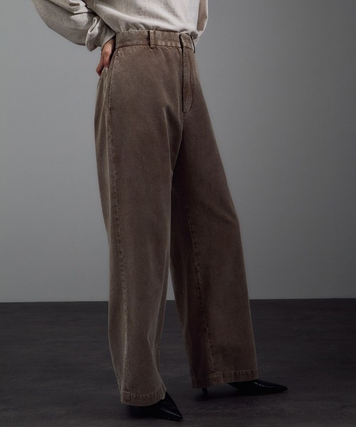 SALON adam et rope'(サロン アダム エ ロペ)の「フェードコーデュロイパンツ / セットアップ対応(その他パンツ・レディース・ピンク/ブラウン/チャコールグレー・M/S)」の22枚目の写真