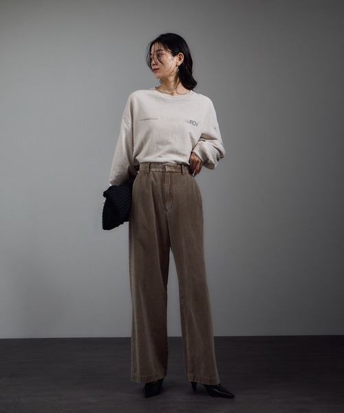 SALON adam et rope'(サロン アダム エ ロペ)の「フェードコーデュロイパンツ / セットアップ対応(その他パンツ・レディース・ピンク/ブラウン/チャコールグレー・M/S)」の20枚目の写真