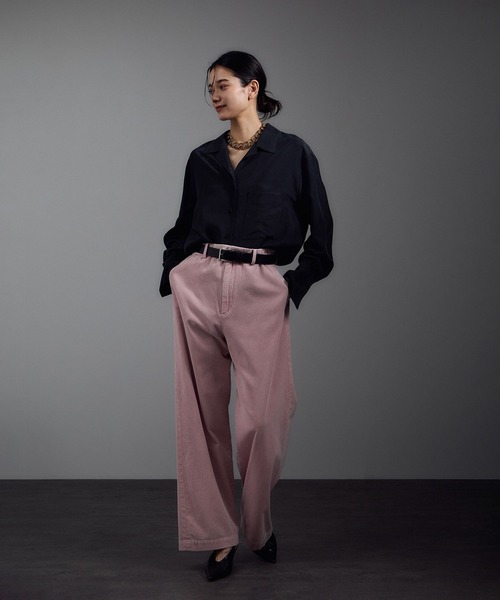 SALON adam et rope'(サロン アダム エ ロペ)の「フェードコーデュロイパンツ / セットアップ対応(その他パンツ・レディース・ピンク/ブラウン/チャコールグレー・M/S)」の7枚目の写真