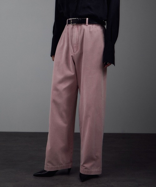 SALON adam et rope'(サロン アダム エ ロペ)の「フェードコーデュロイパンツ / セットアップ対応(その他パンツ・レディース・ピンク/ブラウン/チャコールグレー・M/S)」の8枚目の写真