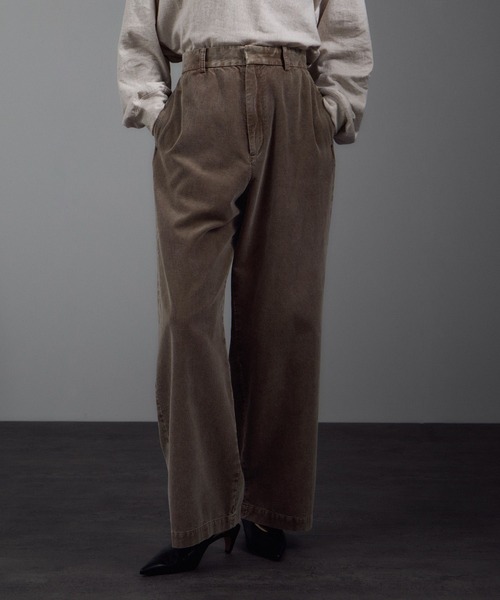 SALON adam et rope'(サロン アダム エ ロペ)の「フェードコーデュロイパンツ / セットアップ対応(その他パンツ・レディース・ピンク/ブラウン/チャコールグレー・M/S)」の11枚目の写真