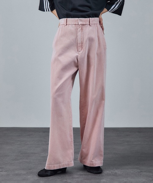 SALON adam et rope'(サロン アダム エ ロペ)の「フェードコーデュロイパンツ / セットアップ対応(その他パンツ・レディース・ピンク/ブラウン/チャコールグレー・M/S)」の4枚目の写真