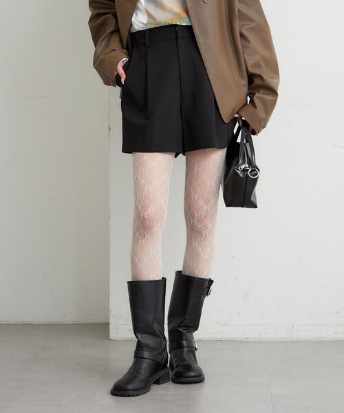 mystic（ミスティック）の「シンプルショートパンツ（その他パンツ・レディース・ブラック/アイボリー・2/1）」の22枚目の写真