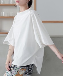 n'OrLABEL（ノアールレーベル）の「【機能素材】『ボトルネックドルマンカットソー』（Tシャツ/カットソー・レディース）」