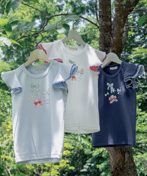 panpantutu(パンパンチュチュ)の「リボン&フレンズトップス(半袖)(Tシャツ/カットソー・キッズ・ライトブルー/ホワイト/ネイビー・100cm/90cm/110cm/120cm/130cm/80cm/140cm)」の21枚目の写真