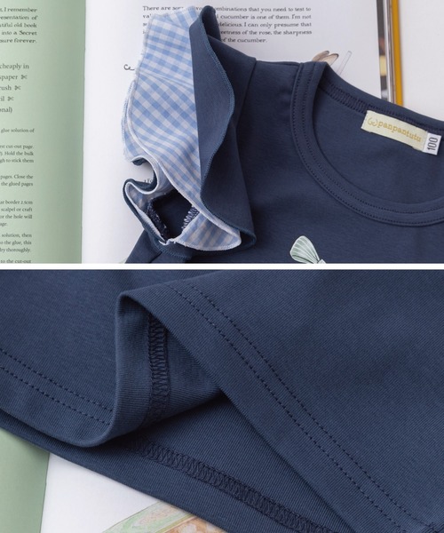 panpantutu(パンパンチュチュ)の「リボン&フレンズトップス(半袖)(Tシャツ/カットソー・キッズ・ライトブルー/ホワイト/ネイビー・100cm/90cm/110cm/120cm/130cm/80cm/140cm)」の20枚目の写真