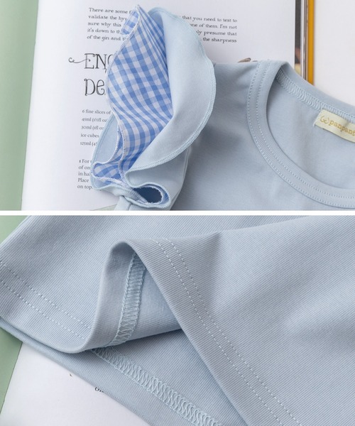 panpantutu(パンパンチュチュ)の「リボン&フレンズトップス(半袖)(Tシャツ/カットソー・キッズ・ライトブルー/ホワイト/ネイビー・100cm/90cm/110cm/120cm/130cm/80cm/140cm)」の16枚目の写真