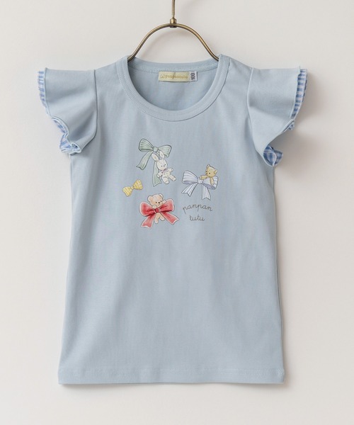 panpantutu(パンパンチュチュ)の「リボン&フレンズトップス(半袖)(Tシャツ/カットソー・キッズ・ライトブルー/ホワイト/ネイビー・100cm/90cm/110cm/120cm/130cm/80cm/140cm)」の14枚目の写真