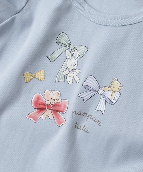 panpantutu(パンパンチュチュ)の「リボン&フレンズトップス(半袖)(Tシャツ/カットソー・キッズ・ライトブルー/ホワイト/ネイビー・100cm/90cm/110cm/120cm/130cm/80cm/140cm)」の13枚目の写真