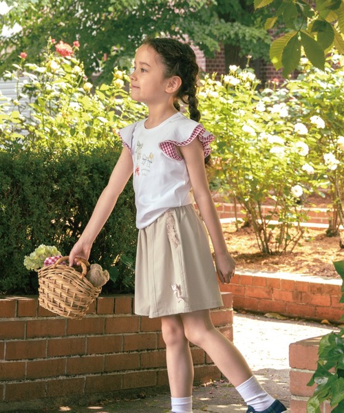 panpantutu(パンパンチュチュ)の「リボン&フレンズトップス(半袖)(Tシャツ/カットソー・キッズ・ライトブルー/ホワイト/ネイビー・100cm/90cm/110cm/120cm/130cm/80cm/140cm)」の9枚目の写真