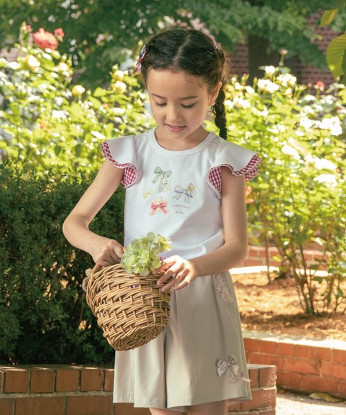 panpantutu(パンパンチュチュ)の「リボン&フレンズトップス(半袖)(Tシャツ/カットソー・キッズ・ライトブルー/ホワイト/ネイビー・100cm/90cm/110cm/120cm/130cm/80cm/140cm)」の10枚目の写真