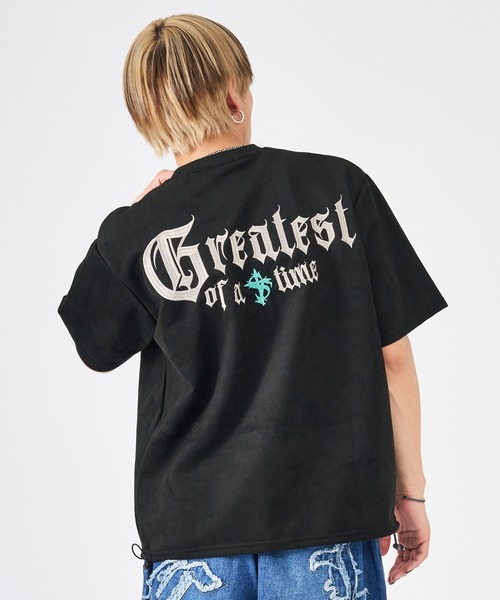 メンズ 刺繍ロゴ オーガニック Tシャツ 黒 295 UA_5117-01_002.jpg?v=1707383202
