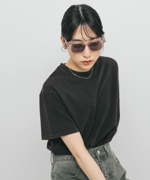 KBF（ケイビーエフ）の「ウェリントンフレームサングラス（メガネ・レディース・ブラウン/グレー系その他/ブラック・ONE）」の13枚目の写真