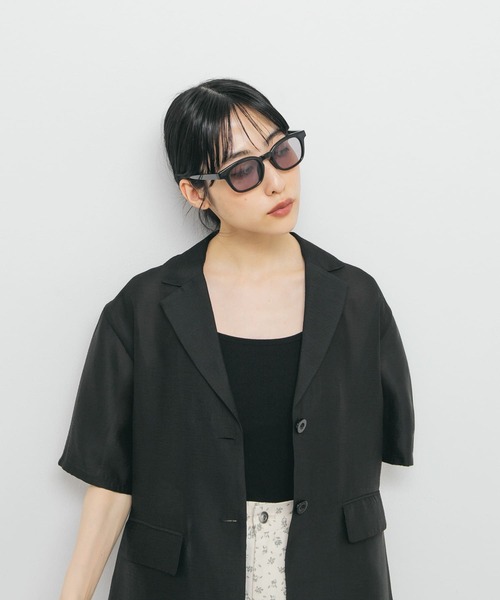 KBF（ケイビーエフ）の「ウェリントンフレームサングラス（メガネ・レディース・ブラウン/グレー系その他/ブラック・ONE）」の5枚目の写真