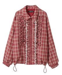 ジバンシー 大丸 日本製 ウール ノーカラー ジャケット ツイード チェック柄 ジバンシー 大丸 日本製 ウール ノーカラー ジャケット ツイード