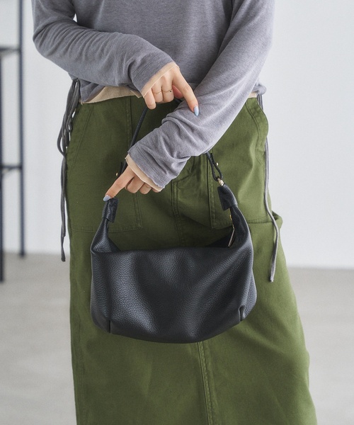 MILOS（ミロス）の「MILOS/ミロス ワンハンドルソフトBAG（ショルダーバッグ・レディース・ブラック/ブラウン・FREE）」の6枚目の写真