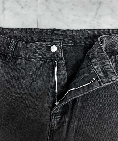 JOHNNY WOLF（ジョニーウルフ）の「PISCES スラッシュジップ ルーズ デニムカーゴパンツ（デニムパンツ・メンズ・ブラック・S/M/L/XL）」の10枚目の写真