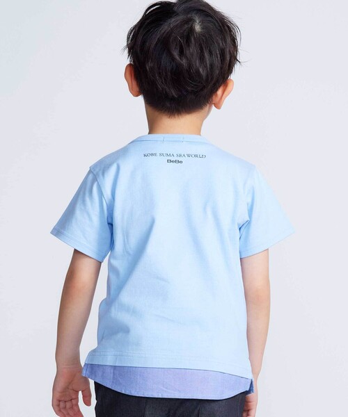 BeBe（ベベ）の「【 速乾 】【神戸須磨シーワールド×BeBe】不思議な青い世界 海の生きもの半袖Tシャツ(80~140cm)（Tシャツ/カットソー・キッズ・ブルー/グリーン・130cm/120cm/110cm/140cm）」の6枚目の写真