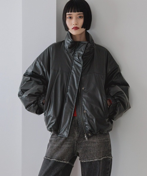 レザーモンスターショートコート 580468（ブルゾン）｜LOWRYS FARM