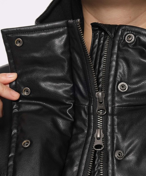 レザーモンスターショートコート 580468（ブルゾン）｜LOWRYS FARM