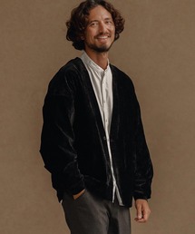 CALL&RESPONSE | mcg3671-タックカーデ-ビンテージベロア カーディガン(カーディガン/ボレロ)