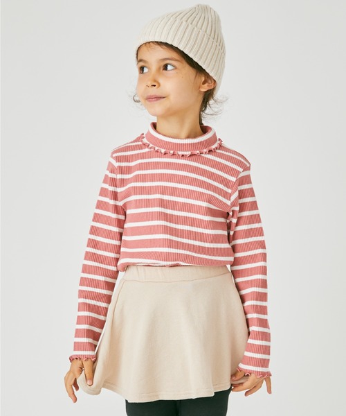 ever closet（エバークローゼット）の「タートルネック  リブトップス（Tシャツ/カットソー・キッズ・グレー系その他/ブラック/ピンク系その他/ブルー系その他4/ブラック系その他/ホワイト系その他/ベージュ系その他/ブラウン/ホワイト/ベージュ/ピンク/ワインレッド/グリーン系その他/ラベンダー/ミント・80ｃｍ/90cm/100cm/110cm/120cm/130cm/140cm/150cm/160cm）」の14枚目の写真