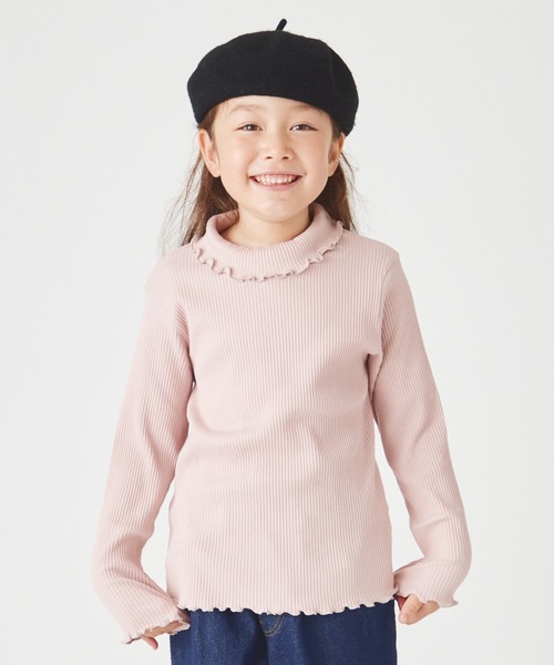 ever closet（エバークローゼット）の「タートルネック  リブトップス（Tシャツ/カットソー・キッズ・グレー系その他/ブラック/ピンク系その他/ブルー系その他4/ブラック系その他/ホワイト系その他/ベージュ系その他/ブラウン/ホワイト/ベージュ/ピンク/ワインレッド/グリーン系その他/ラベンダー/ミント・80ｃｍ/90cm/100cm/110cm/120cm/130cm/140cm/150cm/160cm）」の13枚目の写真