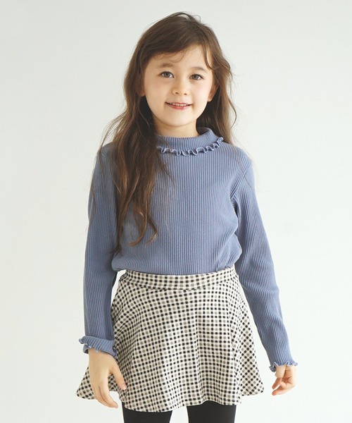 ever closet（エバークローゼット）の「タートルネック  リブトップス（Tシャツ/カットソー・キッズ・グレー系その他/ブラック/ピンク系その他/ブルー系その他4/ブラック系その他/ホワイト系その他/ベージュ系その他/ブラウン/ホワイト/ベージュ/ピンク/ワインレッド/グリーン系その他/ラベンダー/ミント・80ｃｍ/90cm/100cm/110cm/120cm/130cm/140cm/150cm/160cm）」の11枚目の写真