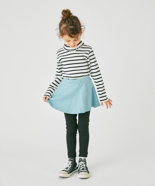 ever closet（エバークローゼット）の「タートルネック  リブトップス（Tシャツ/カットソー・キッズ・グレー系その他/ブラック/ピンク系その他/ブルー系その他4/ブラック系その他/ホワイト系その他/ベージュ系その他/ブラウン/ホワイト/ベージュ/ピンク/ワインレッド/グリーン系その他/ラベンダー/ミント・80ｃｍ/90cm/100cm/110cm/120cm/130cm/140cm/150cm/160cm）」の17枚目の写真