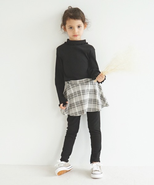 ever closet（エバークローゼット）の「タートルネック  リブトップス（Tシャツ/カットソー・キッズ・グレー系その他/ブラック/ピンク系その他/ブルー系その他4/ブラック系その他/ホワイト系その他/ベージュ系その他/ブラウン/ホワイト/ベージュ/ピンク/ワインレッド/グリーン系その他/ラベンダー/ミント・80ｃｍ/90cm/100cm/110cm/120cm/130cm/140cm/150cm/160cm）」の18枚目の写真