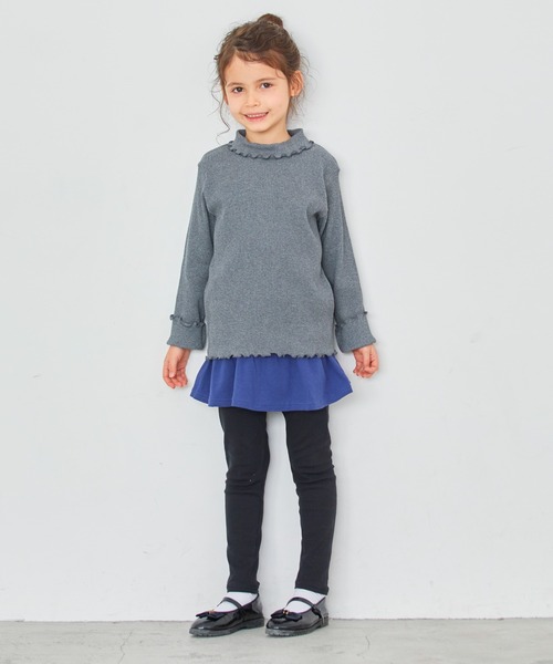 ever closet（エバークローゼット）の「タートルネック  リブトップス（Tシャツ/カットソー・キッズ・グレー系その他/ブラック/ピンク系その他/ブルー系その他4/ブラック系その他/ホワイト系その他/ベージュ系その他/ブラウン/ホワイト/ベージュ/ピンク/ワインレッド/グリーン系その他/ラベンダー/ミント・80ｃｍ/90cm/100cm/110cm/120cm/130cm/140cm/150cm/160cm）」の20枚目の写真