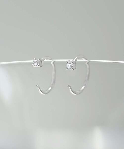 ANEMONE（アネモネ）の「ビジューフックピアス[silver925]（ピアス（両耳用）・レディース・シルバー・FREE）」の8枚目の写真
