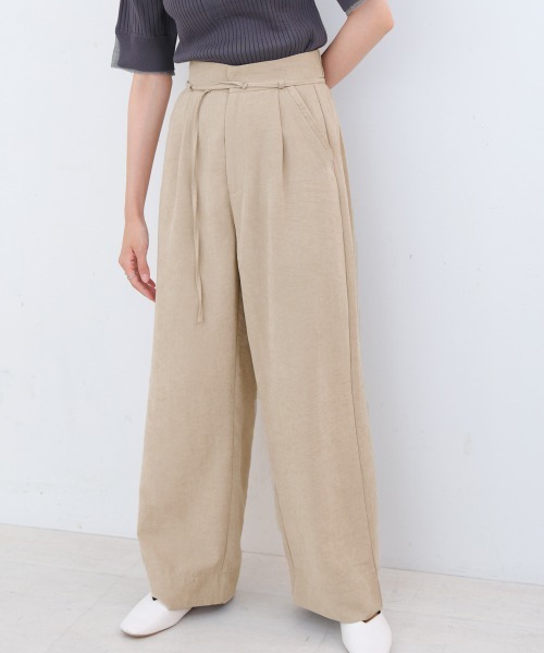 Bab(バブ)の「【S・Mサイズ展開】ピーチ起毛ストレートパンツ(その他パンツ・レディース・ベージュ/モカ/ブラック・S/M)」の6枚目の写真