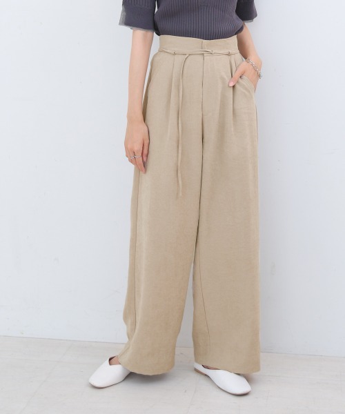 Bab(バブ)の「【S・Mサイズ展開】ピーチ起毛ストレートパンツ(その他パンツ・レディース・ベージュ/モカ/ブラック・S/M)」の9枚目の写真