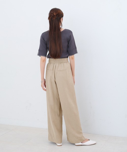Bab(バブ)の「【S・Mサイズ展開】ピーチ起毛ストレートパンツ(その他パンツ・レディース・ベージュ/モカ/ブラック・S/M)」の10枚目の写真