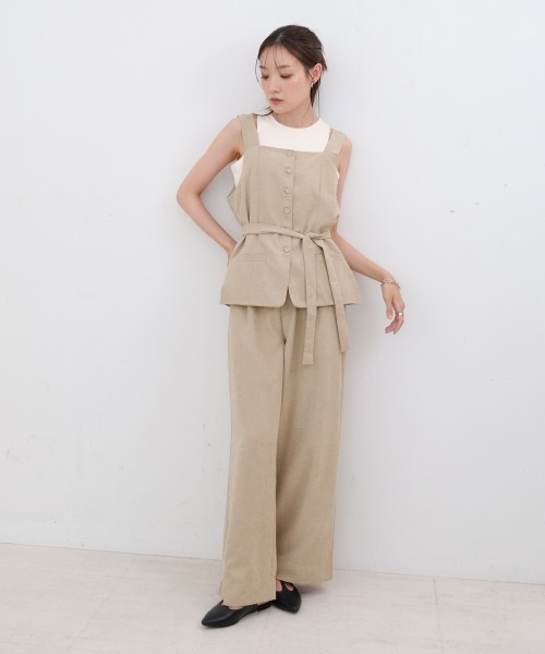 Bab(バブ)の「【S・Mサイズ展開】ピーチ起毛ストレートパンツ(その他パンツ・レディース・ベージュ/モカ/ブラック・S/M)」の12枚目の写真
