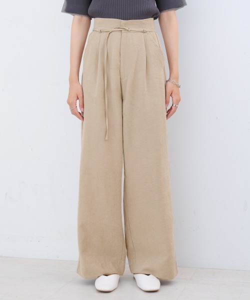 Bab(バブ)の「【S・Mサイズ展開】ピーチ起毛ストレートパンツ(その他パンツ・レディース・ベージュ/モカ/ブラック・S/M)」の15枚目の写真