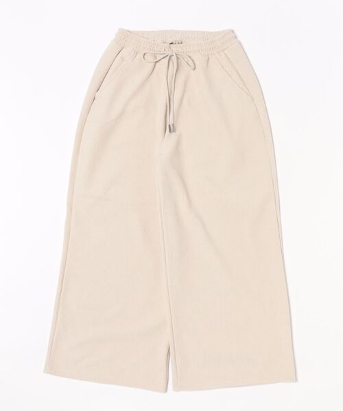 INTERPLANET（インタープラネット）の「コーデュロイ裏フリースボンディグパンツ（その他パンツ・レディース・チャコールグレー/ブラウン/アイボリー・FREE）」の21枚目の写真